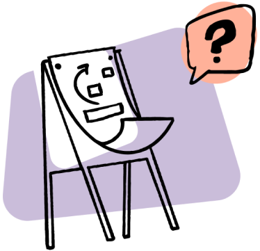 Cartoon drawing of a planning board