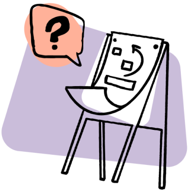 Cartoon drawing of a planning board